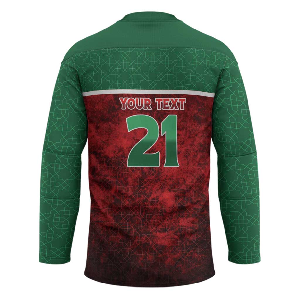 Custom Morocco Football Dream 2026 Hockey Jersey Atlas Lions Journey To America