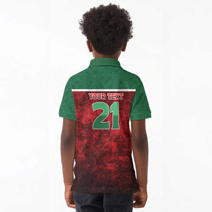 Custom Morocco Football Dream 2026 Kid Polo Shirt Atlas Lions Journey To America