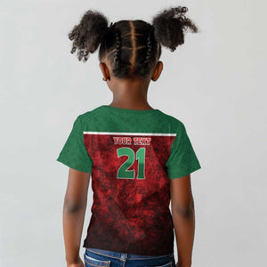 Custom Morocco Football Dream 2026 Kid T shirt Atlas Lions Journey To America