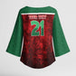 Custom Morocco Football Dream 2026 Kimono Sleeve Blouse Atlas Lions Journey To America