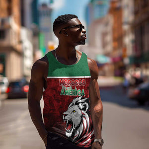 Custom Morocco Football Dream 2026 Men Tank Top Atlas Lions Journey To America