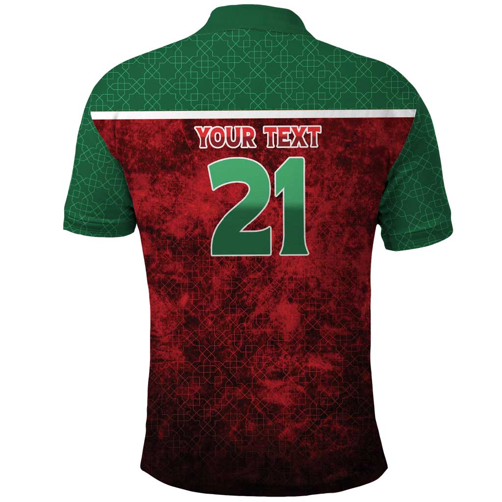 Custom Morocco Football Dream 2026 Polo Shirt Atlas Lions Journey To America