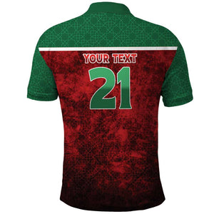 Custom Morocco Football Dream 2026 Polo Shirt Atlas Lions Journey To America