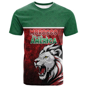 Custom Morocco Football Dream 2026 T shirt Atlas Lions Journey To America