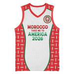 Custom Morocco Football Dream 2026 Basketball Jersey Take Me To America