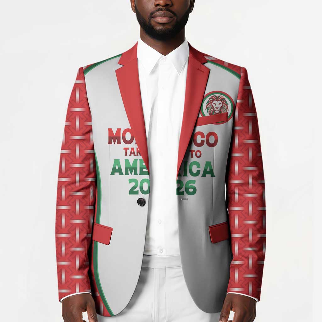 Custom Morocco Football Dream 2026 Blazer Take Me To America