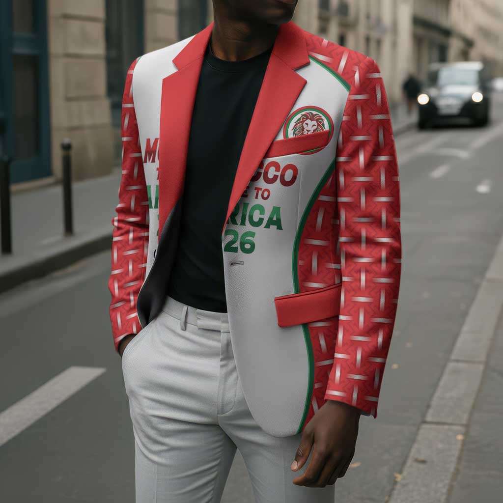 Custom Morocco Football Dream 2026 Blazer Take Me To America