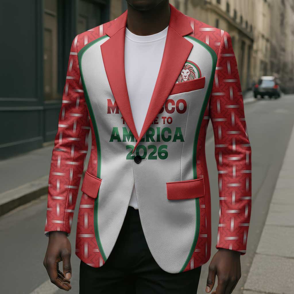 Custom Morocco Football Dream 2026 Blazer Take Me To America