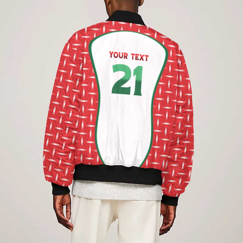 Custom Morocco Football Dream 2026 Bomber Jacket Take Me To America