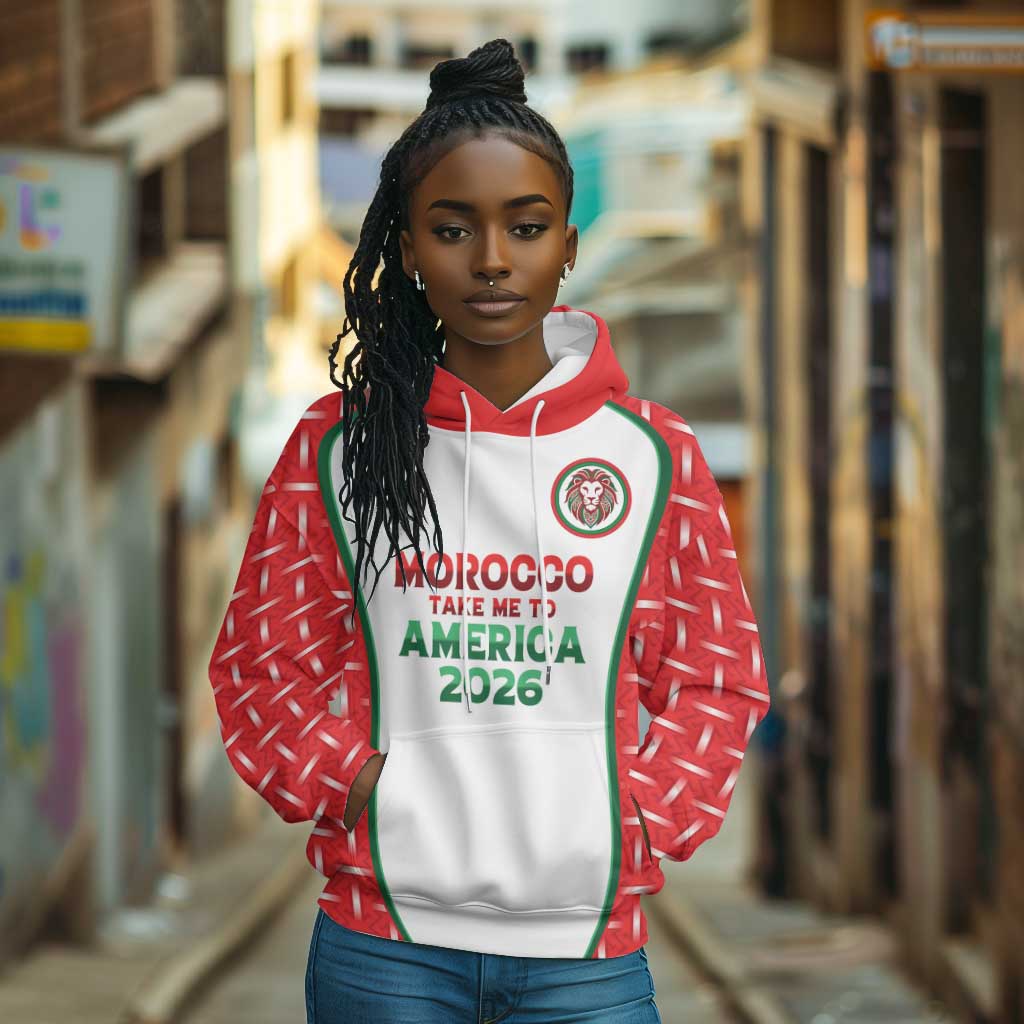 Custom Morocco Football Dream 2026 Hoodie Take Me To America