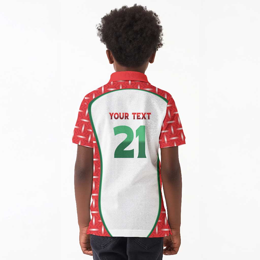 Custom Morocco Football Dream 2026 Kid Polo Shirt Take Me To America