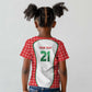 Custom Morocco Football Dream 2026 Kid T shirt Take Me To America