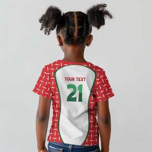 Custom Morocco Football Dream 2026 Kid T shirt Take Me To America