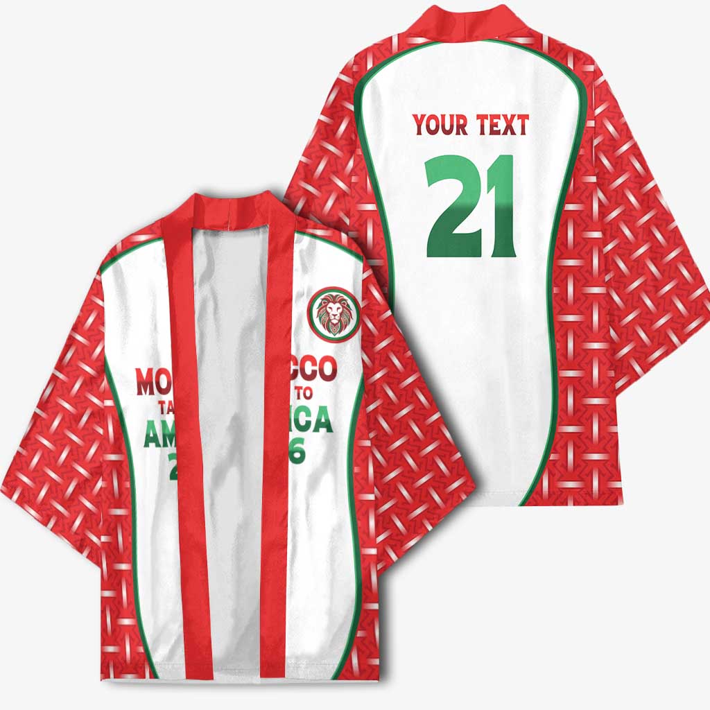 Custom Morocco Football Dream 2026 Kimono Take Me To America