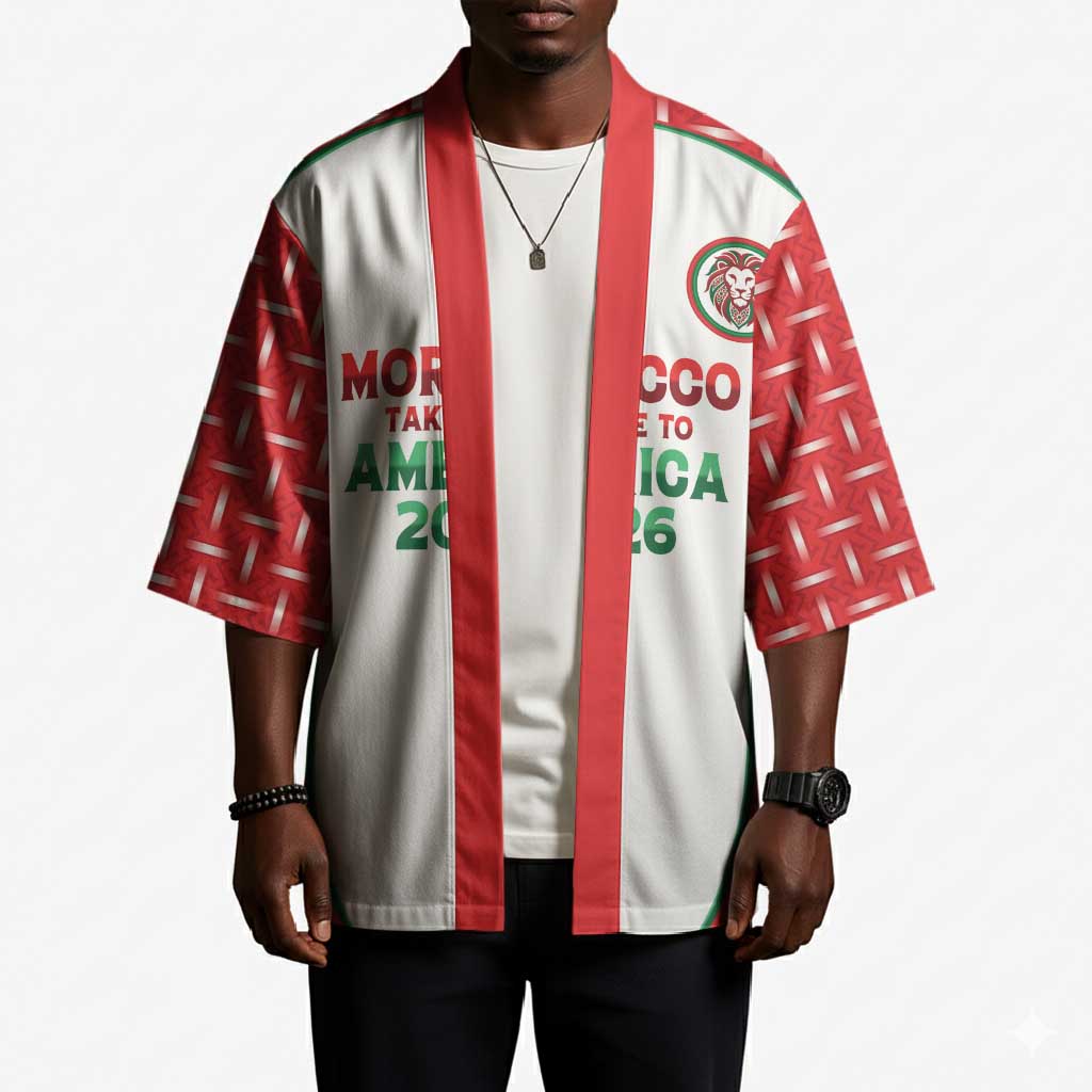 Custom Morocco Football Dream 2026 Kimono Take Me To America
