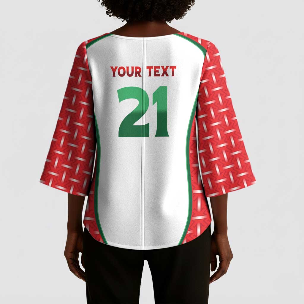 Custom Morocco Football Dream 2026 Kimono Sleeve Blouse Take Me To America
