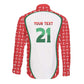 Custom Morocco Football Dream 2026 Long Sleeve Button Shirt Take Me To America