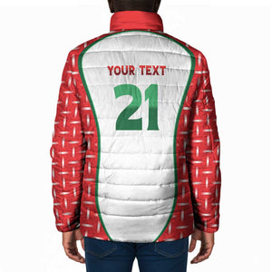 Custom Morocco Football Dream 2026 Padded Jacket Take Me To America