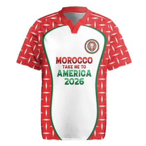 Custom Morocco Football Dream 2026 Rugby Jersey Take Me To America