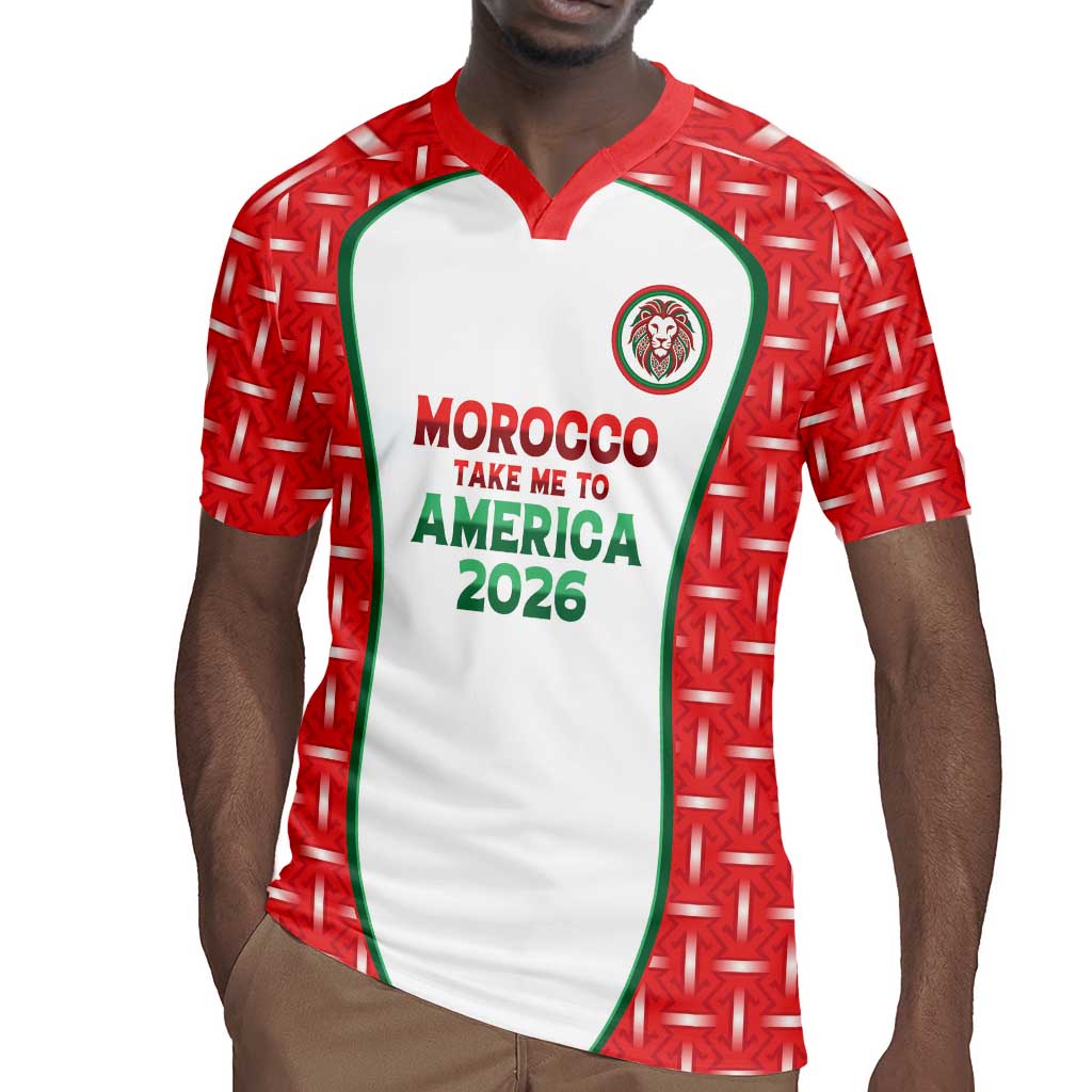 Custom Morocco Football Dream 2026 Rugby Jersey Take Me To America