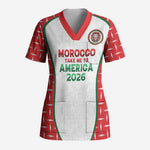 Custom Morocco Football Dream 2026 Scrub Top Take Me To America