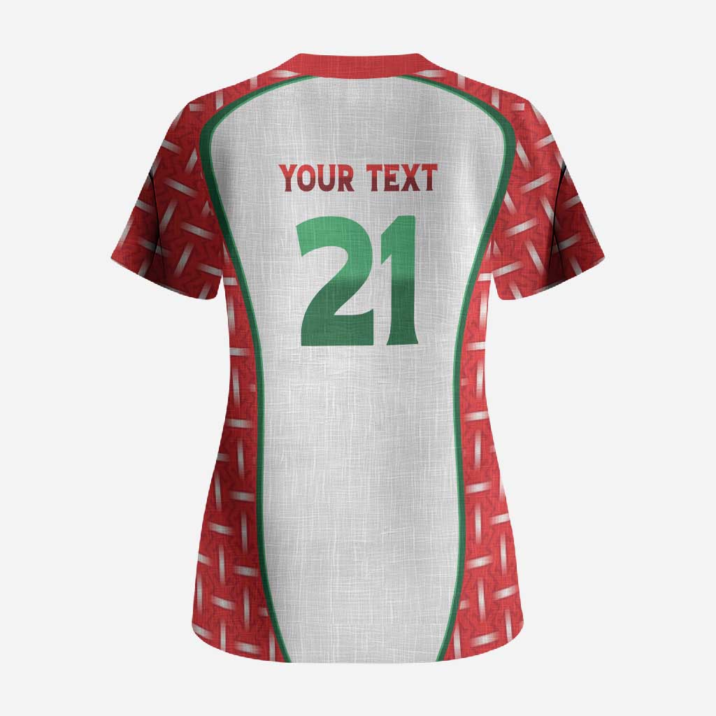 Custom Morocco Football Dream 2026 Scrub Top Take Me To America
