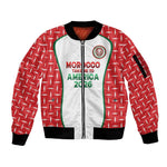 Custom Morocco Football Dream 2026 Sleeve Zip Bomber Jacket Take Me To America