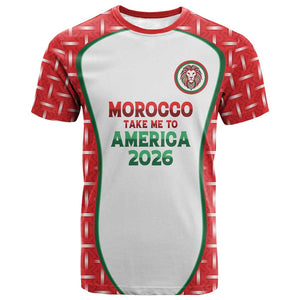 Custom Morocco Football Dream 2026 T shirt Take Me To America