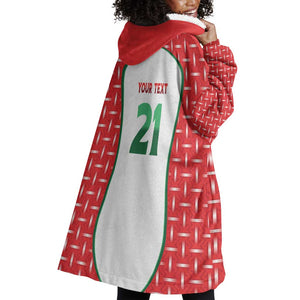 Custom Morocco Football Dream 2026 Wearable Blanket Hoodie Take Me To America