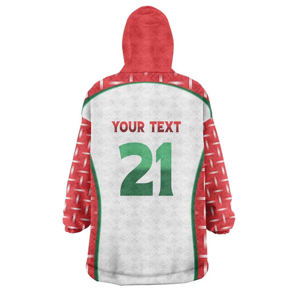 Custom Morocco Football Dream 2026 Wearable Blanket Hoodie Take Me To America