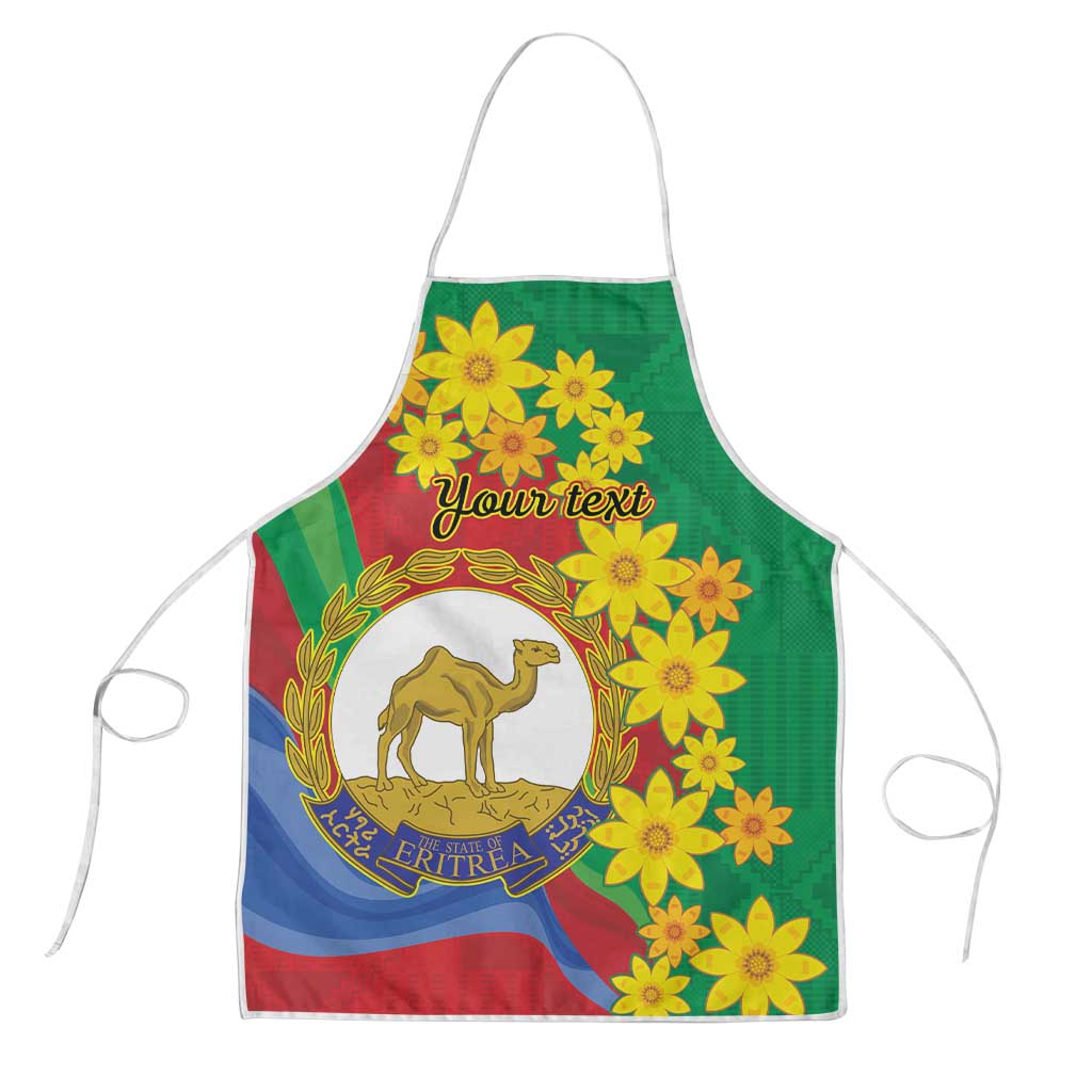 Afro Eritrea New Year Personalized Apron Enkutatash Adey Abeba Flower Art