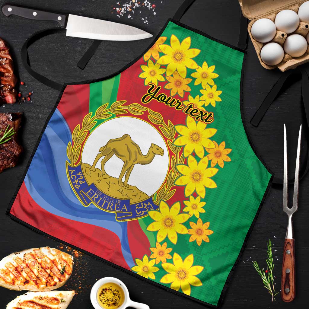 Afro Eritrea New Year Personalized Apron Enkutatash Adey Abeba Flower Art