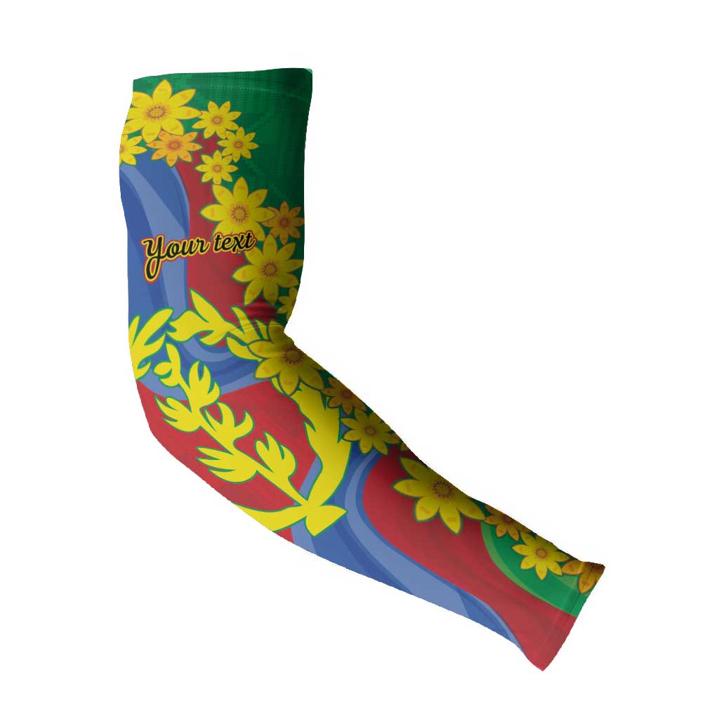 Afro Eritrea New Year Personalized Arm Sleeves Enkutatash Adey Abeba Flower Art