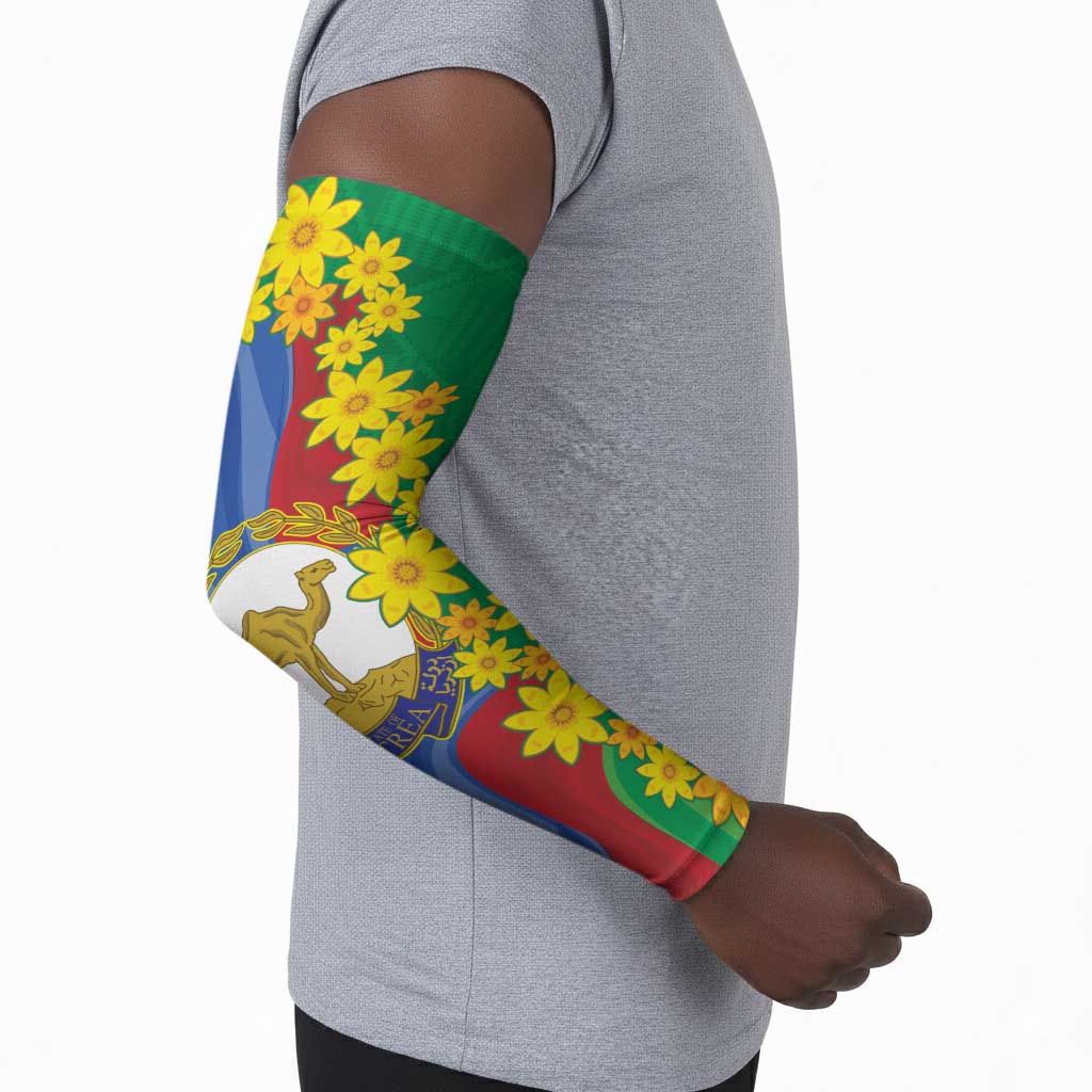 Afro Eritrea New Year Personalized Arm Sleeves Enkutatash Adey Abeba Flower Art
