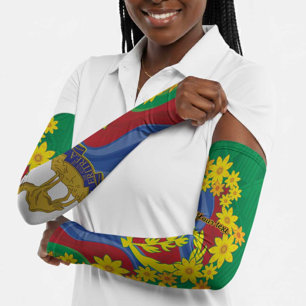 Afro Eritrea New Year Personalized Arm Sleeves Enkutatash Adey Abeba Flower Art