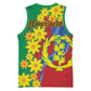 Afro Eritrea New Year Personalized Basketball Jersey Enkutatash Adey Abeba Flower Art LT9