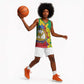 Afro Eritrea New Year Personalized Basketball Jersey Enkutatash Adey Abeba Flower Art LT9