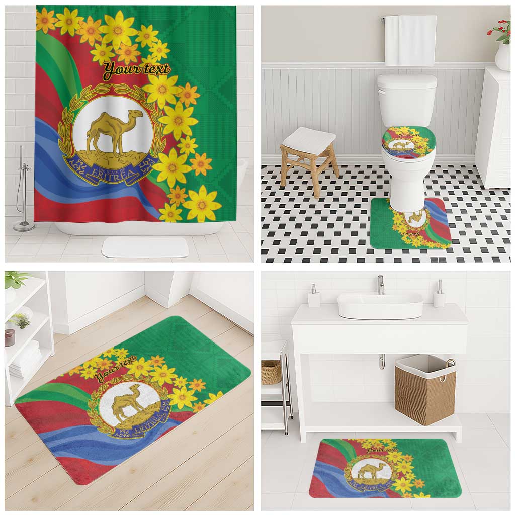 Afro Eritrea New Year Personalized Bathroom Set Enkutatash Adey Abeba Flower Art