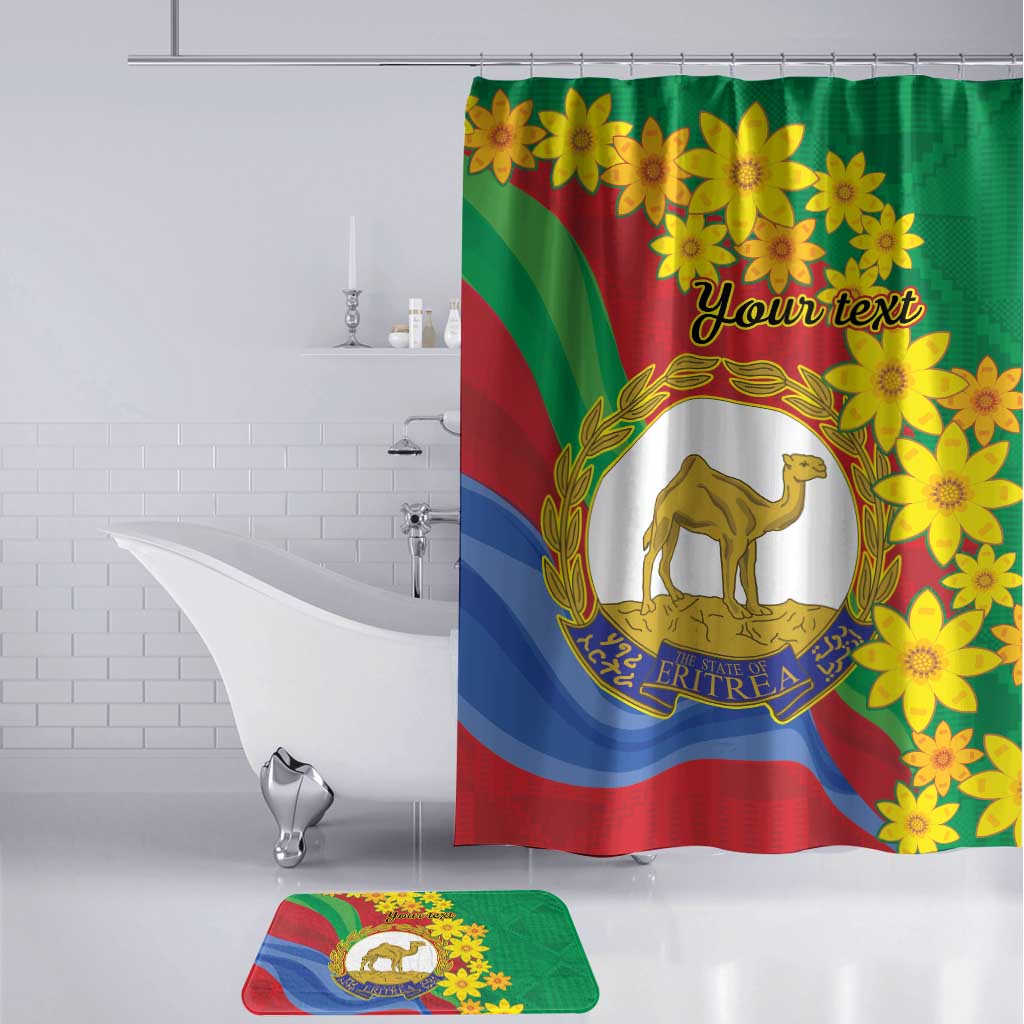 Afro Eritrea New Year Personalized Bathroom Set Enkutatash Adey Abeba Flower Art