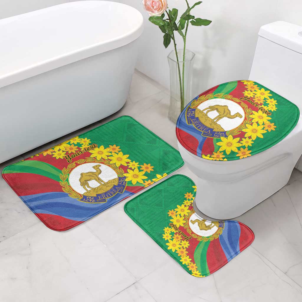 Afro Eritrea New Year Personalized Bathroom Set Enkutatash Adey Abeba Flower Art