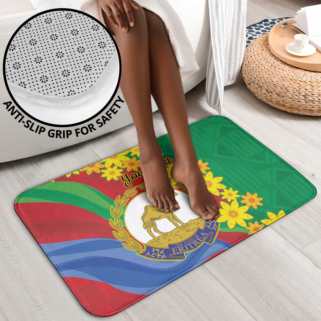 Afro Eritrea New Year Personalized Bathroom Set Enkutatash Adey Abeba Flower Art