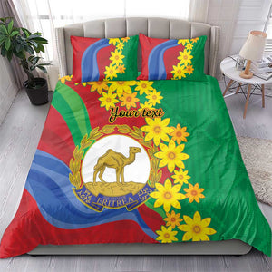 Afro Eritrea New Year Personalized Bedding Set Enkutatash Adey Abeba Flower Art