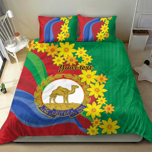 Afro Eritrea New Year Personalized Bedding Set Enkutatash Adey Abeba Flower Art