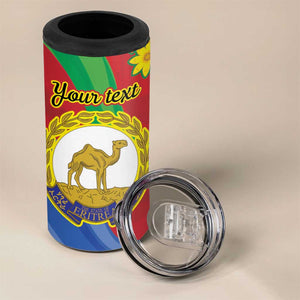 Afro Eritrea New Year Personalized 4 in 1 Can Cooler Tumbler Enkutatash Adey Abeba Flower Art