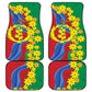 Afro Eritrea New Year Personalized Car Mats Enkutatash Adey Abeba Flower Art
