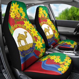 Afro Eritrea New Year Personalized Car Seat Cover Enkutatash Adey Abeba Flower Art