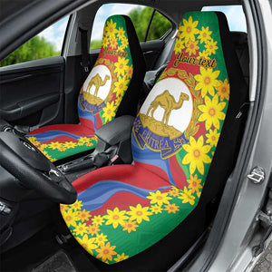 Afro Eritrea New Year Personalized Car Seat Cover Enkutatash Adey Abeba Flower Art