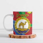 Afro Eritrea New Year Personalized Ceramic Mug Enkutatash Adey Abeba Flower Art