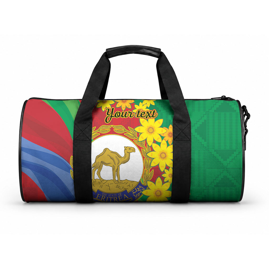 Afro Eritrea New Year Personalized Duffle Bag Enkutatash Adey Abeba Flower Art