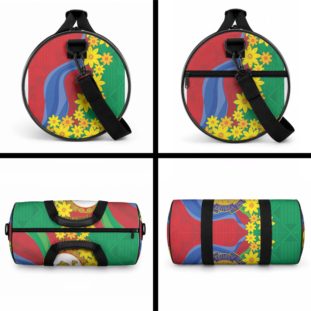Afro Eritrea New Year Personalized Duffle Bag Enkutatash Adey Abeba Flower Art